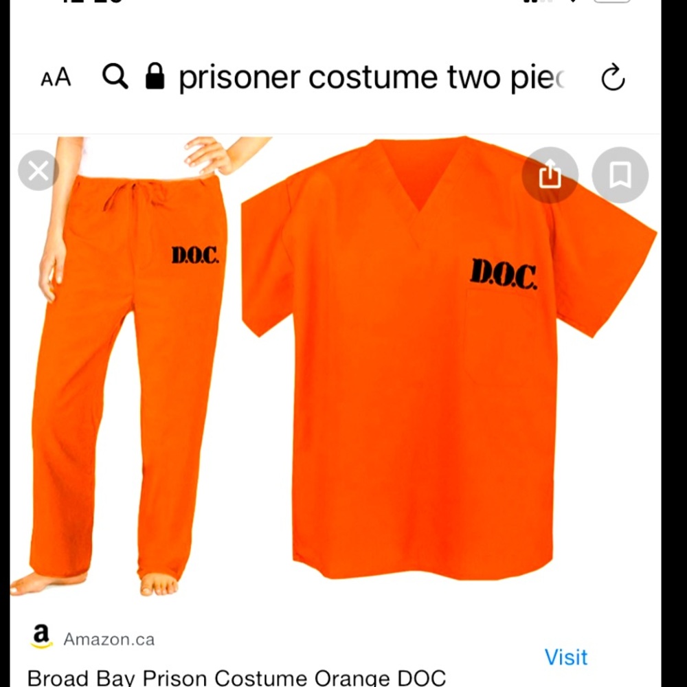 Prisoner Halloween costume